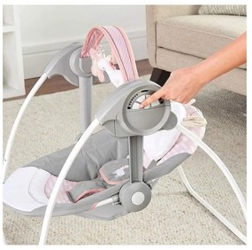 Κουνιστή Καρέκλα Ingenuity Compact Swing - Flora Ανοιχτό Ροζ