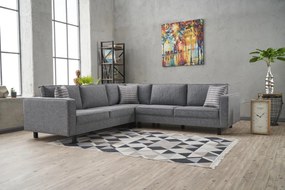 Corner Sofa Kale Linen - Grey Grey