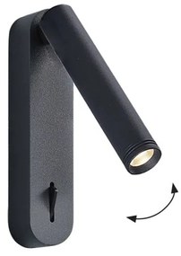 Φωτιστικό Επίτοιχο Viokef Abriel 4329300 3000K Μαύρο Ματ