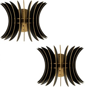 ΣΕΤ ΑΠΛΙΚΕΣ ΤΟΙΧΟΥ 2ΤΜΧ ΞΥΛΙΝΕΣ ΑΠΟ MDF ΛΕΥΚΟ HM7380.01 28x20x20Υ εκ.