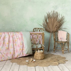 Κουβερλί Βρεφικό Little Paradise Pink Nima 100x140cm 100% Cotton