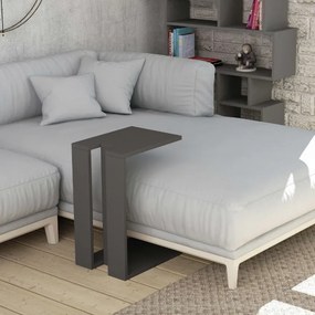 Τραπεζάκι βοηθητικό Muju Megapap χρώμα ανθρακί 30x40x57εκ.