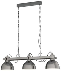 Φωτιστικό Οροφής Ράγα Lubenham 1 43168 Nickel Eglo Steel