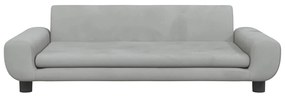 vidaXL Καναπές Παιδικός Ανοιχτό Γκρι 100 x 54 x 33 εκ. από Βελούδο