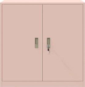 vidaXL Ντουλάπι αποθήκευσης Ροζ 90 x 40 x 90 cm Ατσάλι