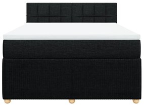 ΚΡΕΒΑΤΙ BOXSPRING ΜΕ ΣΤΡΩΜΑ ΜΑΥΡΟ 160X200 ΕΚ. ΥΦΑΣΜΑΤΙΝΟ 3289809