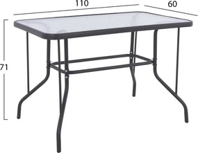 ΣΕΤ ΤΡΑΠΕΖΑΡΙΑΣ 5ΤΜΧ REDAN HM21223 ΤΡΑΠΕΖΙ &amp; 4 ΠΟΛΥΘΡΟΝΕΣ ΣΕ ΓΚΡΙ