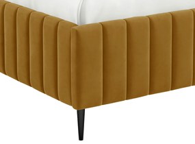 Επενδυμένο κρεβάτι Lewezo-Mple Skouro-160 x 200