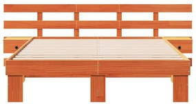 vidaXL Σκελετός Κρεβατιού με συρτάρι Καφέ 160 x 200 cm