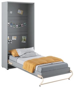 Κρεβάτι τοίχου Concept Pro Lenart AH109, 90x200, Πλαστικοποιημένη μοριοσανίδα,  Τάβλες για Κρεβάτι, 105x237x217cm