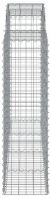 vidaXL Συρματοκιβώτια Τοξωτά 4 τεμ. 200x50x140/160 εκ. Γαλβαν. Ατσάλι