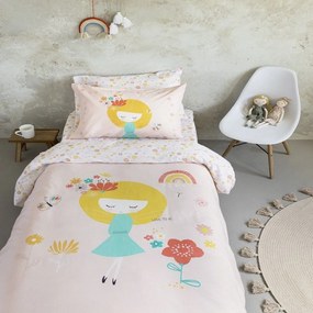 Παπλωματοθήκη Παιδική Fairy Love (Σετ 2τμχ) Multi Nima Single 160x240cm 100% Cotton