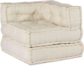 vidaXL Μονάδα Μοντέρνου Καναπέ 3 pcs Κρεμ Ύφασμα