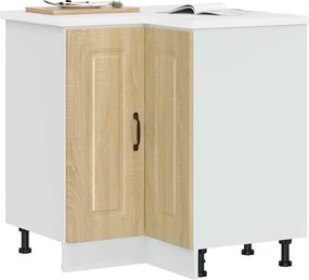 vidaXL Γωνιακό ντουλάπι βάσης κουζίνας Kalmar Sonoma Δρυς Επεξ. Ξύλο