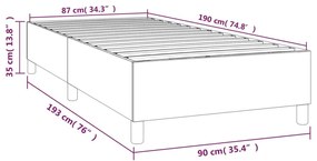 Σκελετός Κρεβατιού Χωρίς Στρώμα Πράσινο 90x190 εκ. Βελούδινο - Πράσινο