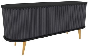 Έπιπλο Τηλεόρασης Stor 322RTC2182 140x43x64cm Black-Anthracite