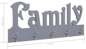 ΚΡΕΜΑΣΤΡΑ ΤΟΙΧΟΥ «FAMILY» ΓΚΡΙ 74 X 29,5  ΕΚ. 284246