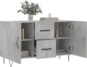 vidaXL Ντουλάπι Γκρι Σκυροδέματος 100 x 36 x 60 εκ. Επεξεργασμένο Ξύλο