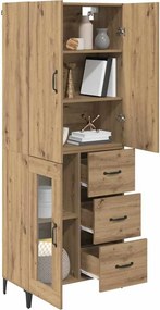 vidaXL Highboard Artisan Oak 69,5 x 34 x 180 εκ. Επεξεργασμένο ξύλο