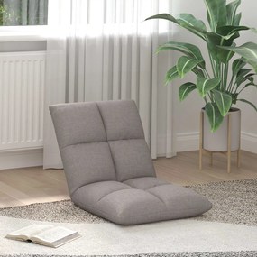 vidaXL Ρυθμιζόμενη Πολυθρόνα Δαπέδου Taupe Ύφασμα