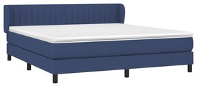 ΚΡΕΒΑΤΙ BOXSPRING ΜΕ ΣΤΡΩΜΑ ΜΠΛΕ 160X200 ΕΚ. ΥΦΑΣΜΑΤΙΝΟ 3126419