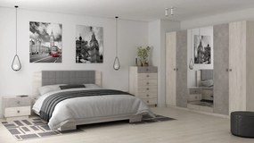 Τετράφυλλη Ντουλάπα ALESSIA alyaska 180x60x220