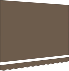 vidaXL Ύφασμα αντικατάστασης τέντας Taupe 481 x 345 εκ. Πολυεστέρας