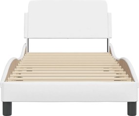 vidaXL Πλαίσιο Κρεβατιού Dover Λευκό 80x200 εκ. Συνθετικό Δέρμα