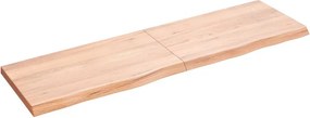 vidaXL Πάγκος Μπάνιου Αν. Καφέ 140x40x(2-4) εκ. Επεξεργ. Μασίφ Ξύλο