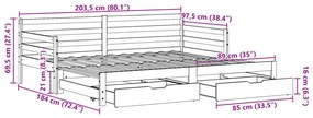 ΚΑΝΑΠΕΣ ΚΡΕΒΑΤΙ ΣΥΡΟΜΕΝΟΣ ΧΩΡΙΣ ΣΤΡΩΜΑ 90X200 ΕΚ. &amp; ΣΥΡΤΑΡΙΑ 3302172