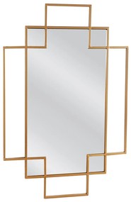 Καθρέπτης Τοίχου ArteLibre BOR Χρυσό Μέταλλο/Γυαλί 90x1.5x60cm