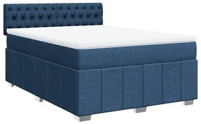 ΚΡΕΒΑΤΙ BOXSPRING ΜΕ ΣΤΡΩΜΑ ΜΠΛΕ 160X200 ΕΚ. ΥΦΑΣΜΑΤΙΝΟ 3287132