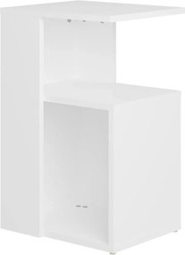 vidaXL Τραπέζι Βοηθητικό Λευκό 36 x 30 x 56 εκ. από Επεξ. Ξύλο
