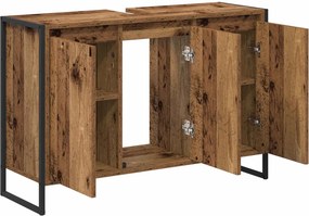 vidaXL Ντουλάπι Μπάνιου Παλιό Ξύλο 90 x 30 x 60 cm Επεξεργασμένο ξύλο
