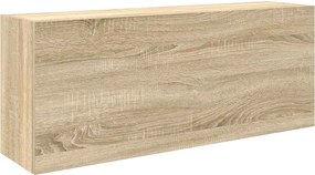 vidaXL Ντουλάπι τοίχου μπάνιου Sonoma Oak 100x25x40 cm