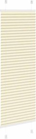 vidaXL Πλισέ περσίδα Κρέμα 45x100 cm Πλάτος υφάσματος 44,4 cm