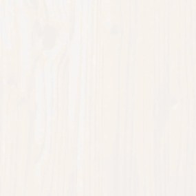 Τραπεζάκι Σαλονιού Λευκό 110x55x45 εκ. από Μασίφ Ξύλο Πεύκου - Λευκό