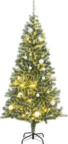 vidaXL Χριστουγεν. Δέντρο Τεχνητό με 300 LED/ Μπάλες/Χιόνι 210 εκ.