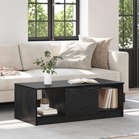 vidaXL Τραπεζάκι σαλονιού Μαύρη δρυς 100 x 50 x 36 εκ