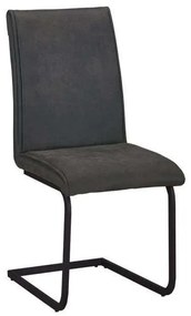 Καρέκλα Tory ΕΜ794,1 Anthracite Σετ 4τμχ Ξύλο,Ύφασμα