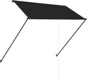 vidaXL Τέντα Συρόμενη με LED Ανθρακί 250 x 150 εκ.