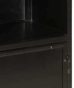 vidaXL Ντουλάπι Μπάνιου 40 x 27 x 90 εκ. Σίδηρο και Μασίφ Ξύλο Μάνγκο