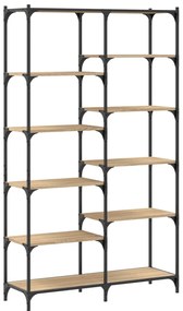 vidaXL Βιβλιοθήκη Sonoma Δρυς 100x32x170 εκ. Επεξεργ. Ξύλο / Σίδηρος