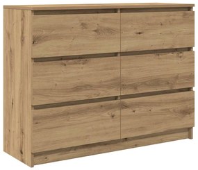 vidaXL Sideboard Artisan Oak 100x35x76 cm Κατασκευασμένο ξύλο