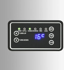 vidaXL Παγομηχανή Ασημί 45 κ. / 24 ώρες