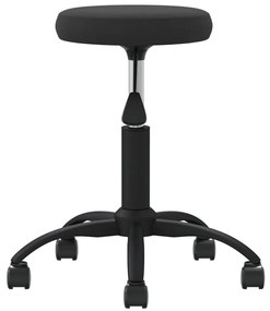 vidaXL Υποπόδιο Μασάζ Μαύρο Βελούδινο