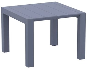 Τραπέζι VEGAS Ανθρακί PP 100x100/140x75cm