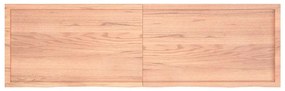 vidaXL Ράφι Τοίχου Ανοιχτό Καφέ 200x60x(2-6)εκ. Επεξ. Μασίφ Ξύλο Δρυός