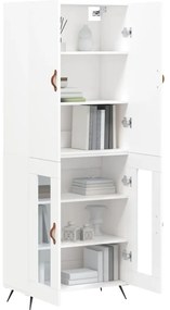 vidaXL Ντουλάπι Λευκό 69,5x34x180 εκ. από Επεξεργασμένο Ξύλο