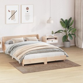 vidaXL Χαλιά Σαγκί με Λάτεξ Μπλάκινγκ Καφέ 120x170 εκ.